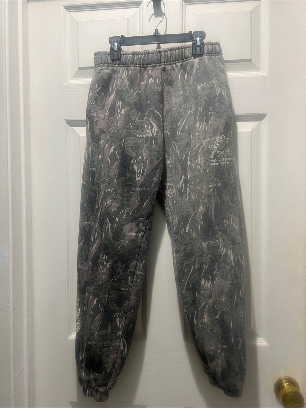 Darc Sport Camouflage Sweatpants in Gray and Green